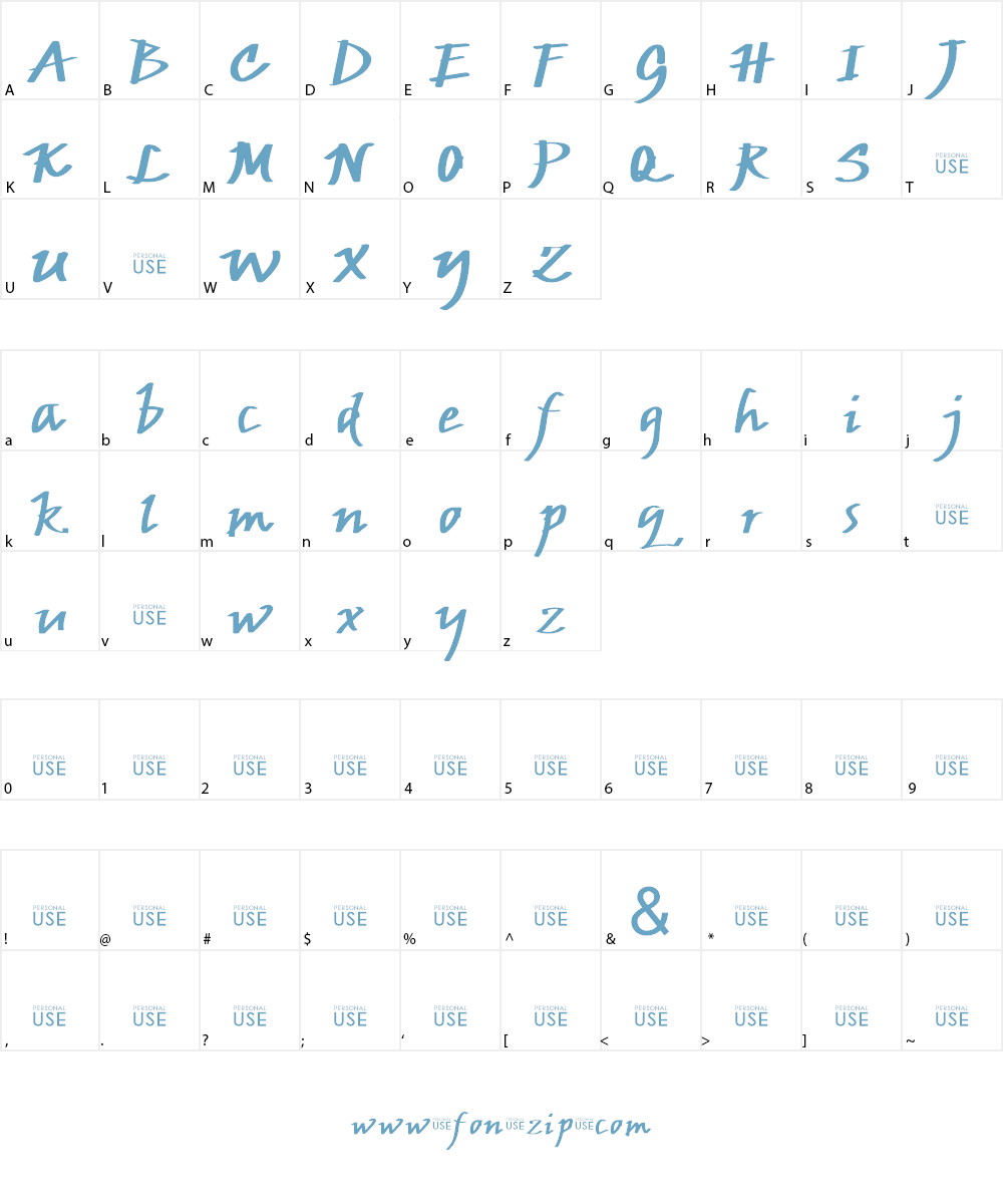 JP Urbaam DEMO Font Character